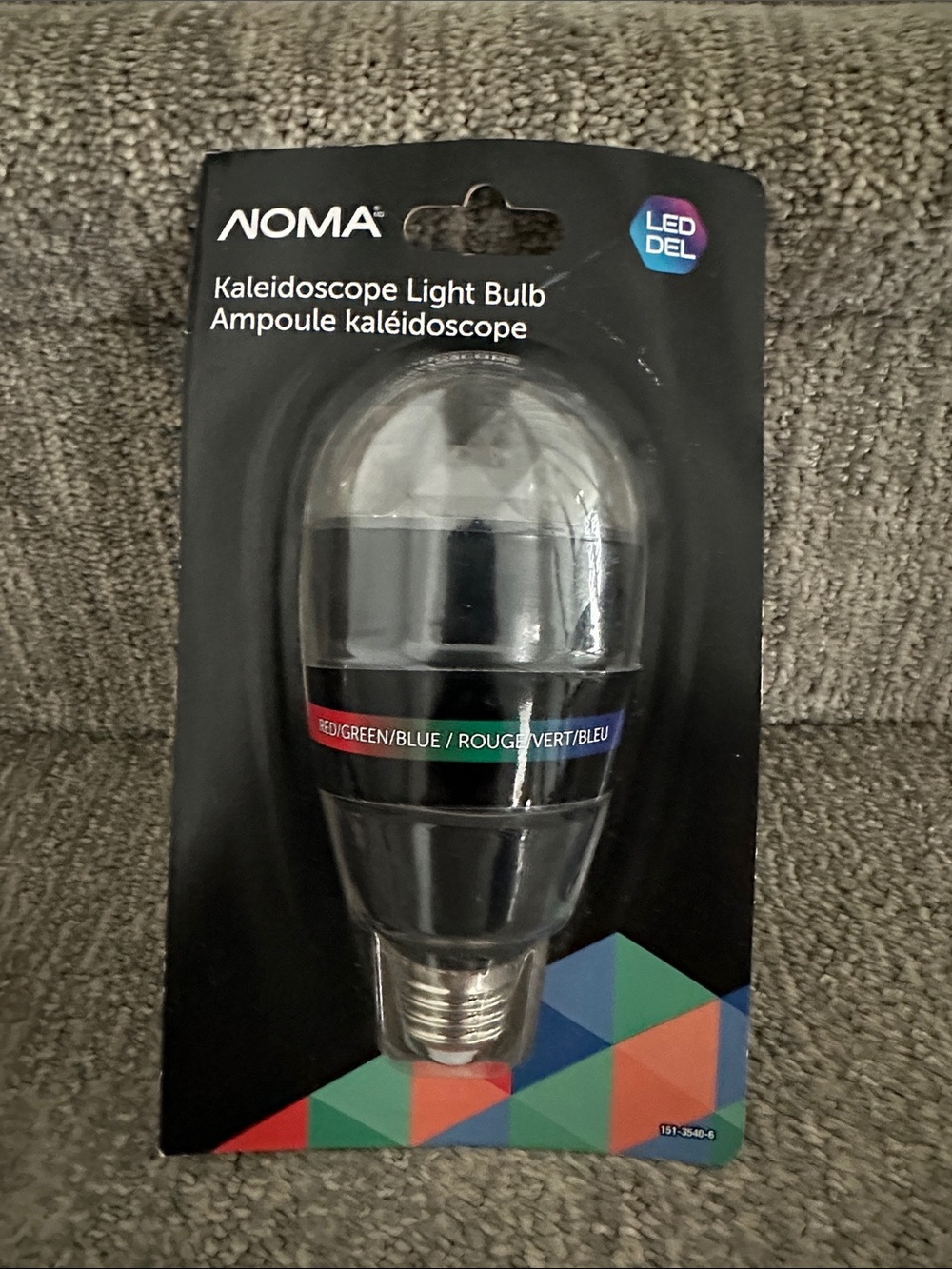 Kaleidoscope LED Light Bulb - Black
